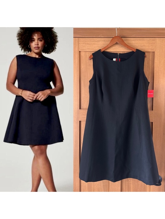 SPANX Dresses & Skirts - NWT SPANX The Perfect Fit & Flare Dress in Classic Black Women’s size 1X 20381R